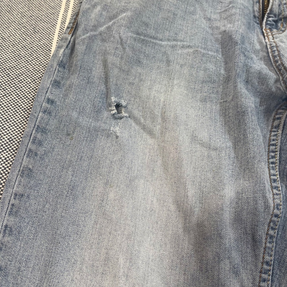 Unionbay Mens Distressed Straight Leg Jeans 34x34 (Fit 34x33) Stained - Picture 16 of 16